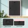 image:image12x16 Picture Frame with Mat for 11x14 Picture Dark Brown 1 Pack  Shatter Resistant Plexiglass  Engineered Wood Poster Frame for 30x40 cm Art Prints Wall MountingPink