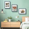 image:image12x16 Picture Frame with Mat for 11x14 Picture Dark Brown 1 Pack  Shatter Resistant Plexiglass  Engineered Wood Poster Frame for 30x40 cm Art Prints Wall MountingBlue