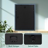 image:image12x16 Picture Frame with Mat for 11x14 Picture Dark Brown 1 Pack  Shatter Resistant Plexiglass  Engineered Wood Poster Frame for 30x40 cm Art Prints Wall MountingBlue