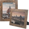 image:image2 Pack 5x7 Picture Frames in Grey Real Glass WallampTabletop Display  Wide Molding 5 by 7 Photo Frame with Back Hangers Country Wood Grain Style Great for Photos Gift Pictures WeddingBrown