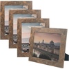 image:image2 Pack 5x7 Picture Frames in Grey Real Glass WallampTabletop Display  Wide Molding 5 by 7 Photo Frame with Back Hangers Country Wood Grain Style Great for Photos Gift Pictures WeddingBrown