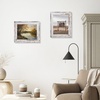 image:image2 Pack 5x7 Picture Frames in Grey Real Glass WallampTabletop Display  Wide Molding 5 by 7 Photo Frame with Back Hangers Country Wood Grain Style Great for Photos Gift Pictures WeddingWhite
