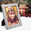 image:image2 Pack 5x7 Picture Frames in Grey Real Glass WallampTabletop Display  Wide Molding 5 by 7 Photo Frame with Back Hangers Country Wood Grain Style Great for Photos Gift Pictures WeddingWhite