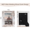 image:image2 Pack 5x7 Picture Frames in Grey Real Glass WallampTabletop Display  Wide Molding 5 by 7 Photo Frame with Back Hangers Country Wood Grain Style Great for Photos Gift Pictures WeddingWhite