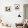 image:image2 Pack 5x7 Picture Frames in Grey Real Glass WallampTabletop Display  Wide Molding 5 by 7 Photo Frame with Back Hangers Country Wood Grain Style Great for Photos Gift Pictures WeddingWhite