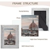 image:image2 Pack 5x7 Picture Frames in Grey Real Glass WallampTabletop Display  Wide Molding 5 by 7 Photo Frame with Back Hangers Country Wood Grain Style Great for Photos Gift Pictures WeddingGrey