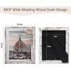 image:image2 Pack 5x7 Picture Frames in Grey Real Glass WallampTabletop Display  Wide Molding 5 by 7 Photo Frame with Back Hangers Country Wood Grain Style Great for Photos Gift Pictures WeddingWhite
