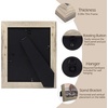 image:image2 Pack 5x7 Picture Frames in Grey Real Glass WallampTabletop Display  Wide Molding 5 by 7 Photo Frame with Back Hangers Country Wood Grain Style Great for Photos Gift Pictures WeddingBeige