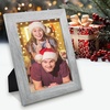 image:image2 Pack 5x7 Picture Frames in Grey Real Glass WallampTabletop Display  Wide Molding 5 by 7 Photo Frame with Back Hangers Country Wood Grain Style Great for Photos Gift Pictures WeddingGrey