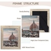 image:image2 Pack 5x7 Picture Frames in Grey Real Glass WallampTabletop Display  Wide Molding 5 by 7 Photo Frame with Back Hangers Country Wood Grain Style Great for Photos Gift Pictures WeddingBeige
