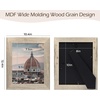 image:image2 Pack 5x7 Picture Frames in Grey Real Glass WallampTabletop Display  Wide Molding 5 by 7 Photo Frame with Back Hangers Country Wood Grain Style Great for Photos Gift Pictures WeddingBeige