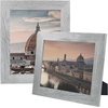 image:image2 Pack 5x7 Picture Frames in Grey Real Glass WallampTabletop Display  Wide Molding 5 by 7 Photo Frame with Back Hangers Country Wood Grain Style Great for Photos Gift Pictures WeddingGrey