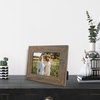 image:image2 Pack 5x7 Picture Frames in Grey Real Glass WallampTabletop Display  Wide Molding 5 by 7 Photo Frame with Back Hangers Country Wood Grain Style Great for Photos Gift Pictures WeddingBrown