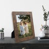 image:image2 Pack 5x7 Picture Frames in Grey Real Glass WallampTabletop Display  Wide Molding 5 by 7 Photo Frame with Back Hangers Country Wood Grain Style Great for Photos Gift Pictures WeddingBrown