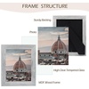 image:image2 Pack 5x7 Picture Frames in Grey Real Glass WallampTabletop Display  Wide Molding 5 by 7 Photo Frame with Back Hangers Country Wood Grain Style Great for Photos Gift Pictures WeddingGrey