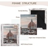 image:image2 Pack 5x7 Picture Frames in Grey Real Glass WallampTabletop Display  Wide Molding 5 by 7 Photo Frame with Back Hangers Country Wood Grain Style Great for Photos Gift Pictures WeddingWhite