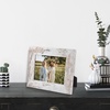 image:image2 Pack 5x7 Picture Frames in Grey Real Glass WallampTabletop Display  Wide Molding 5 by 7 Photo Frame with Back Hangers Country Wood Grain Style Great for Photos Gift Pictures WeddingWhite