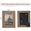 image:image2 Pack 5x7 Picture Frames in Grey Real Glass WallampTabletop Display  Wide Molding 5 by 7 Photo Frame with Back Hangers Country Wood Grain Style Great for Photos Gift Pictures WeddingBrown