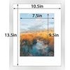 image:imageGolden State Art 11x14 Black Picture Frame with Mat to Display 8x10 Photos Real Glass 8 PackSilver