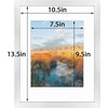 image:imageGolden State Art 11x14 Black Picture Frame with Mat to Display 8x10 Photos Real Glass 8 PackSilver