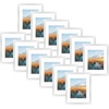 image:imageGolden State Art 11x14 Black Picture Frame with Mat to Display 8x10 Photos Real Glass 8 PackSilver