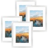image:imageGolden State Art 11x14 Black Picture Frame with Mat to Display 8x10 Photos Real Glass 8 PackSilver