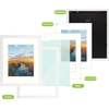 image:imageGolden State Art 11x14 Black Picture Frame with Mat to Display 8x10 Photos Real Glass 8 PackWhite