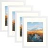 image:imageGolden State Art 11x14 Black Picture Frame with Mat to Display 8x10 Photos Real Glass 8 PackWhite
