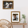 image:imageGolden State Art 11x14 Black amp Gold Trim Picture Frame White Mat for 8x10  Real Glass Fits 8x10 Photo Art Poster or Print Display Finish Black with Burgundy amp Gold Trim ColorDark Gold
