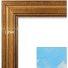 image:imageGolden State Art 11x14 Black amp Gold Trim Picture Frame White Mat for 8x10  Real Glass Fits 8x10 Photo Art Poster or Print Display Finish Black with Burgundy amp Gold Trim ColorDark Gold