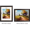 image:imageGolden State Art 11x14 Black amp Gold Trim Picture Frame White Mat for 8x10  Real Glass Fits 8x10 Photo Art Poster or Print Display Finish Black with Burgundy amp Gold Trim ColorBlack Gold  Burgundy