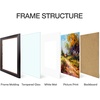 image:imageGolden State Art 11x14 Black amp Gold Trim Picture Frame White Mat for 8x10  Real Glass Fits 8x10 Photo Art Poster or Print Display Finish Black with Burgundy amp Gold Trim ColorBlack Gold  Burgundy