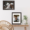 image:imageGolden State Art 11x14 Black amp Gold Trim Picture Frame White Mat for 8x10  Real Glass Fits 8x10 Photo Art Poster or Print Display Finish Black with Burgundy amp Gold Trim ColorBlack Gold  Burgundy