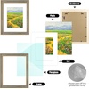 image:imageGolden State Art 16x20 GoldBlue Photo Frame Mat for 11x14 Plexiglass  Includes a White Mat Fits 11x14 Photo Art Poster or Print Display Vintage Ornate Finish Picture Frame Wall MountingBlue  Gold