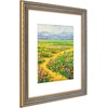 image:imageGolden State Art 16x20 GoldBlue Photo Frame Mat for 11x14 Plexiglass  Includes a White Mat Fits 11x14 Photo Art Poster or Print Display Vintage Ornate Finish Picture Frame Wall MountingBlue  Gold