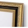image:imageGolden State Art 16x20 GoldBlue Photo Frame Mat for 11x14 Plexiglass  Includes a White Mat Fits 11x14 Photo Art Poster or Print Display Vintage Ornate Finish Picture Frame Wall MountingBlack  Gold