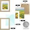 image:imageGolden State Art 16x20 GoldBlue Photo Frame Mat for 11x14 Plexiglass  Includes a White Mat Fits 11x14 Photo Art Poster or Print Display Vintage Ornate Finish Picture Frame Wall MountingCream  Gold