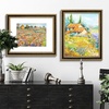 image:imageGolden State Art 16x20 GoldBlue Photo Frame Mat for 11x14 Plexiglass  Includes a White Mat Fits 11x14 Photo Art Poster or Print Display Vintage Ornate Finish Picture Frame Wall MountingBlack  Gold