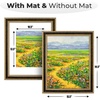 image:imageGolden State Art 16x20 GoldBlue Photo Frame Mat for 11x14 Plexiglass  Includes a White Mat Fits 11x14 Photo Art Poster or Print Display Vintage Ornate Finish Picture Frame Wall MountingBlack  Gold