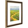 image:imageGolden State Art 16x20 GoldBlue Photo Frame Mat for 11x14 Plexiglass  Includes a White Mat Fits 11x14 Photo Art Poster or Print Display Vintage Ornate Finish Picture Frame Wall MountingBlack  Gold