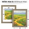 image:imageGolden State Art 16x20 GoldBlue Photo Frame Mat for 11x14 Plexiglass  Includes a White Mat Fits 11x14 Photo Art Poster or Print Display Vintage Ornate Finish Picture Frame Wall MountingBlue  Gold