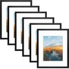 image:imageGolden State Art 16x20 Wall Picture Frame with Mat to Display 11x14 Photos Black 6PackBlack