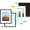 image:imageGolden State Art 16x20 Wall Picture Frame with Mat to Display 11x14 Photos Black 6PackBlack
