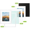 image:imageGolden State Art 16x20 Wall Picture Frame with Mat to Display 11x14 Photos Black 6PackWhite