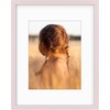 image:imageGolden State Art 16x24 Blue Picture Frame Mat for 12x18 Real Glass  Wall Mount Display Horizontally or Vertically Photo Art Poster or Print Display Blue Frame FinishPink
