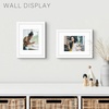 image:imageGolden State Art 16x24 Blue Picture Frame Mat for 12x18 Real Glass  Wall Mount Display Horizontally or Vertically Photo Art Poster or Print Display Blue Frame FinishWhite