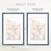 image:imageGolden State Art 16x24 Blue Picture Frame Mat for 12x18 Real Glass  Wall Mount Display Horizontally or Vertically Photo Art Poster or Print Display Blue Frame FinishBlue