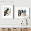 image:imageGolden State Art 16x24 Blue Picture Frame Mat for 12x18 Real Glass  Wall Mount Display Horizontally or Vertically Photo Art Poster or Print Display Blue Frame FinishWhite