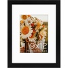 image:imageGolden State Art 16x24 Blue Picture Frame Mat for 12x18 Real Glass  Wall Mount Display Horizontally or Vertically Photo Art Poster or Print Display Blue Frame FinishBlack