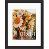 image:imageGolden State Art 16x24 Blue Picture Frame Mat for 12x18 Real Glass  Wall Mount Display Horizontally or Vertically Photo Art Poster or Print Display Blue Frame FinishBlack